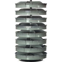Rotabin&reg; Storage Units, 500 lbs. Capacity per Level, 5 Level, 38" H x 28" Dia. Smart Ofis