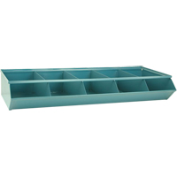 Sectional Bin Units, 100 lbs. Cap., 37" W x 15-1/2" D x 6" H, Blue Smart Ofis