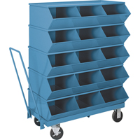 Bacs sectionnels superposables Stackbin - Chariots Smart Ofis