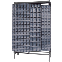 Free-Standing Tip-Out Bins Slider System, 48" W x 18" D x 77" H, 303 Drawers Smart Ofis