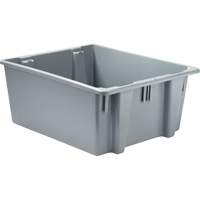 Stack & Nest Palletote Box, 10" x 19.5" x 23.5", Grey Smart Ofis