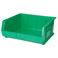 Stack & Hang Bin, 16-1/2" W x 7" H x 14-3/4" D, Green Smart Ofis