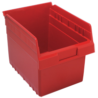 Bacs pour &eacute;tag&egrave;re Store-Max, 8-3/8" la x 8" H x 11-5/8" p, Rouge, Capacit&eacute; 44 lb Smart Ofis