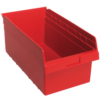 Bacs pour &eacute;tag&egrave;re Store-Max, 11-1/8" la x 8" H x 17-7/8" p, Rouge, Capacit&eacute; 56 lb Smart Ofis