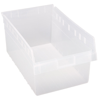 Bacs pour &eacute;tag&egrave;re Store-Max, 11-1/8" la x 8" H x 17-7/8" p, Transparent, Capacit&eacute; 56 lb Smart Ofis