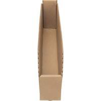 Deep Corrugated Parts Bins, 2-7/8" W x 17-1/4" D x 4-1/2" H, Beige Smart Ofis
