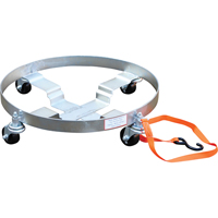 Chariots &agrave; &eacute;tages multiples pour baril, Acier, Capacit&eacute;e 900 lb, Diam&egrave;tre 23-1/2", Roue en Caoutchouc Smart Ofis