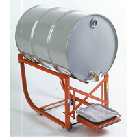Drum Cradle with Drip Tray, 55 US gal. (45 Imperial Gal.) Capacity, 600 lbs./272 kg Load Limit Smart Ofis
