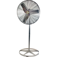 Stainless Steel Food Service Washdown Air Circulating Fans, Industrial, 1 Speed, 24" Diameter Smart Ofis