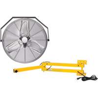 Industrial Workstation Fan Kit with Double Locking Arm, 24" Dia., 3 Speeds Smart Ofis