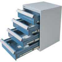 Four-Drawer Pedestal Workbench, 18" W x 21" D x 28" H Smart Ofis