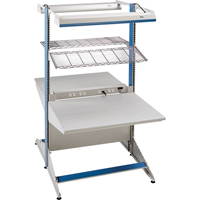 Postes de travail modulaires ergonomiques - Exemples de configurations - A-DC Ajouts de coin &agrave; deux c&ocirc;t&eacute;s, 36" la x 56" p x 84" h, Ajout de coin &agrave; deux c&ocirc;t&eacute;s Smart Ofis