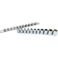 Flat-Cut E-"Star" Socket Set, 11 Pieces, 3/8" Drive Size Smart Ofis