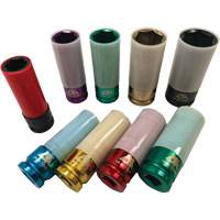 Thin Wall Master Impact Socket Set, 9 Pieces, 1/2" Drive Size Smart Ofis