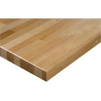 Hardwood Workbench Top, 48" W x 24" D, Square Edge, 1-1/4" Thick Smart Ofis