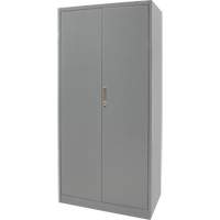 Combination Storage Cabinet, 36" W x 18" D x 72" H, Grey Smart Ofis