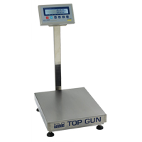 Top Gun Electronic Platform Scales, 18" L x 12" W, 150 lbs. Capacity Smart Ofis