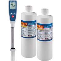 Long Stem pH Meter & 4pH/7pH Buffer Solution Kit Smart Ofis