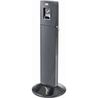 Metropolitan Smokers' Station, Free-Standing, Stainless Steel, 1.6 US gal. Capacity, 42-4/5" Height Smart Ofis