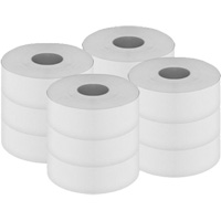 Pro Select Toilet Paper, Jumbo Roll, 2 Ply, 500' Length, White Smart Ofis