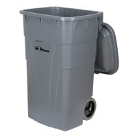 Roll Out Garbage Bin, Polyethylene, 65 US gal. Smart Ofis