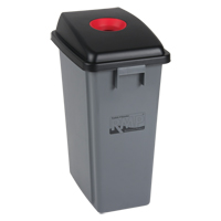 Recycling & Garbage Bin with Classification Lid, Plastic, 16 US gal. Smart Ofis