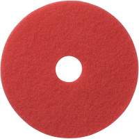 Floor Pads, 12", Buffing, Red Smart Ofis
