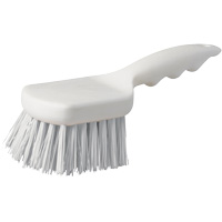 Short Handle Pot Brush, 9" L, Polypropylene Bristles, White Smart Ofis