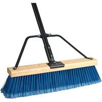 Ryno Push Broom with Braced Handle, 36", Fine, PVC Bristles Smart Ofis