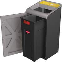 Conteneur pour d&eacute;chets de bidon Configure, Vrac/Bord de rue/De bureau, Acier, 15 gal. US Smart Ofis