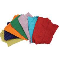 Chiffons fabriqu&eacute;s &agrave; partir de mat&eacute;riaux recycl&eacute;s, Coton, M&eacute;lange de couleurs, 25 lb Smart Ofis