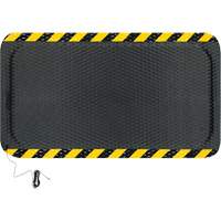 Tapis conductible Hog Heaven, 3' la x 5' lo, 5/8" &eacute;paisseur, Noir/Jaune, Nitrile Smart Ofis