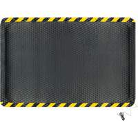 Tapis conductible Hog Heaven, 4' la x 6' lo, 5/8" &eacute;paisseur, Noir/Jaune, Nitrile Smart Ofis
