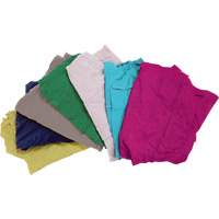 Chiffons fabriqu&eacute;s &agrave; partir de mat&eacute;riaux recycl&eacute;s, Coton, M&eacute;lange de couleurs, 10 lb Smart Ofis