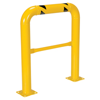 High Profile Machinery Guards, 3' W x 3.5' H, Yellow Smart Ofis