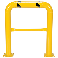 High Profile Machinery Guards, 3' W x 3.5' H, Yellow Smart Ofis