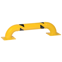 Low Profile Rack Guards, 3' W x 0.75' H, Yellow Smart Ofis