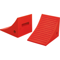 General Purpose Wheel Chocks, Polyurethane, Orange, 8" W x 11-1/4" D x 8-1/4" H Smart Ofis