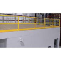 Mezzanine Safety Gate, 68-1/2" L x 42" H, 80-1/16" Raised, Yellow Smart Ofis