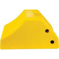 Heavy-Duty Wheel Chocks, Urethane, Yellow, 15-1/2" W x 17-7/10" D x 10" H Smart Ofis
