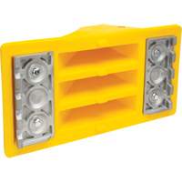 Wheel Chocks with Aluminum Tread, Polyurethane, Safety Yellow, 11-1/4" W x 21" D x 12-1/4" H Smart Ofis