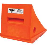 15 Ton General Purpose Wheel Chock, Urethane, Orange Smart Ofis