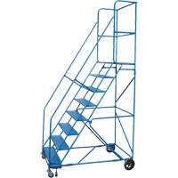 CSA-Certified Rolling Step Ladder with Locking Step, 8 Steps, 30" Step Width, 72" Platform Height, Steel Smart Ofis