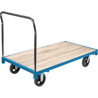 Heavy-Duty Platform Truck, 60" L x 30" W, 2000 lbs. Capacity, Rubber Casters Smart Ofis