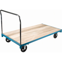 Heavy-Duty Platform Truck, 96" L x 48" W, 2000 lbs. Capacity, Rubber Casters Smart Ofis