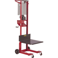 Platform Lift Stacker, Hand Winch Operated, 500 lbs Capacity, 54" Max Lift Smart Ofis