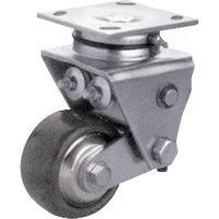 Heavy-Duty Caster, Swivel, 4" (101.6 mm), Solid Elastomer, 900 lbs. (408 kg.) Smart Ofis