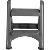 Folding Step Stool, 2 Steps, 19-1/2" x 20-1/2" x 22-3/4" High Smart Ofis