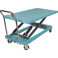Heavy-Duty Hydraulic Scissor Lift Table, 63" L x 31-7/8" W, Steel, 1100 lbs. Capacity Smart Ofis