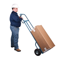 Deluxe Hi-Boy Hand Truck, P-Handle Handle, Steel, 72" Height, 700 lbs. Capacity Smart Ofis